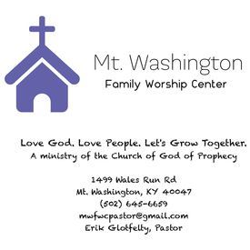 Mount Washington Family Worship Center (Church of God of Prophecy), Mount Washington, Kentucky, United States