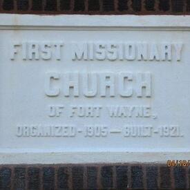 First Missionary Church, Fort Wayne, Indiana, United States